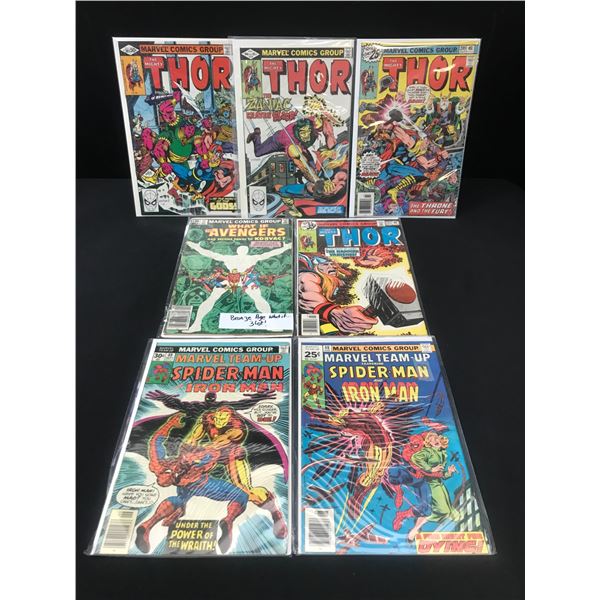 LOT OF 7 MARVEL COMICS - VARIOUS TITLES