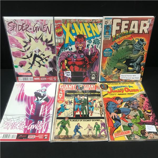 LOT OF 6 DC / MARVEL COMICS - VARIOUS TITLES