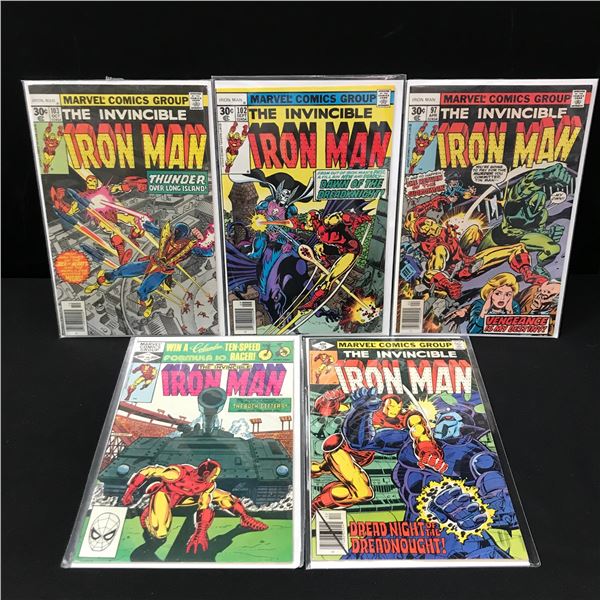 LOT OF 5 THE INVINCIBLE IRON MAN COMICS - MARVEL COMICS