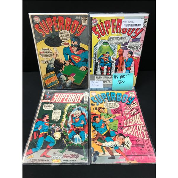 LOT OF 4 SUPERBOY COMICS - DC COMICS