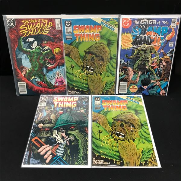 LOT OF 5 SWAMP THING COMICS - DC COMICS