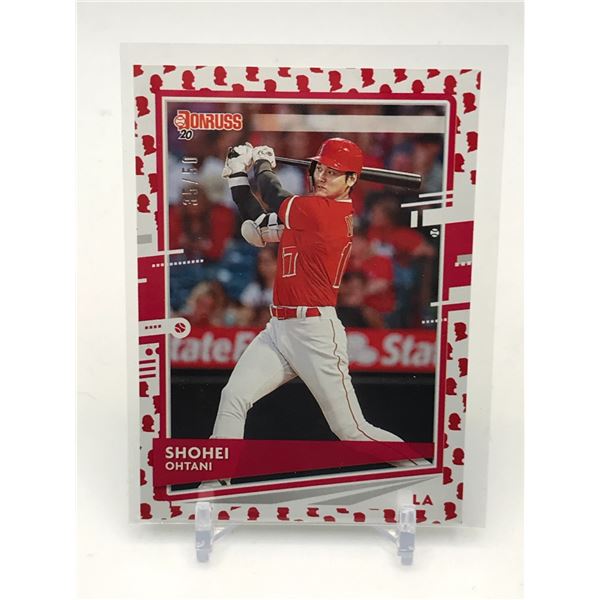 2020 PANINI DONRUSS BASEBALL SHOHEI OHTANI TRADING CARD 35/50