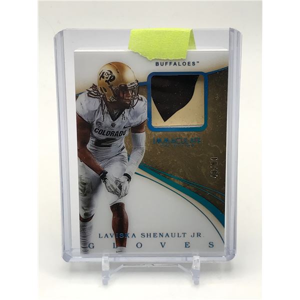 2020 PANINI IMMACULATE COLLECTION COLLEGIATE LAVISKA SHENAULT JR PATCH TRADING CARD 43/53
