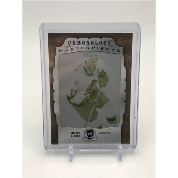 2018-19 THE CUP HOCKEY CHRONOLOGY MASTERPIECE TREVOR LINDEN YELLOW PRINTING PLATE 1/1