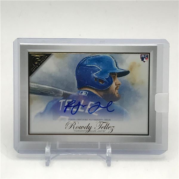 2019 TOPPS CERTIFIED AUTOGRAPH ISSUE ROWDY TELLEZ SIGNED ROOKIE TRADING CARD