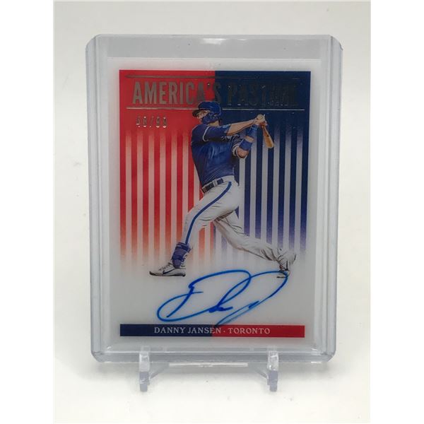 2019 PANINI CHRONICLES BASEBALL DANNY JANSEN SIGNED TRADING CARD