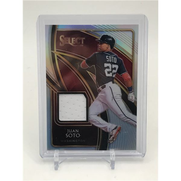 2020 PANINI SELECT BASEBALL JUAN SOTO GAME WORN PATCH TRADING CARD 060/250