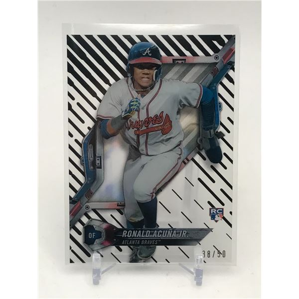 TOPPS RONALD ACUNA JR ROOKIE TRADING CARD 38/50