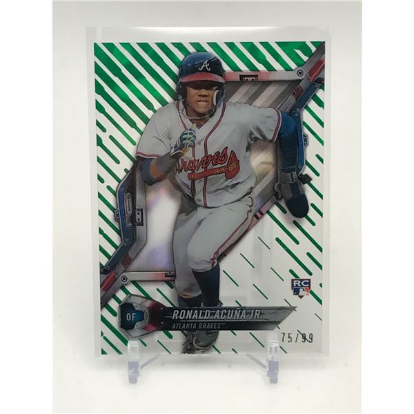 TOPPS RONALD ACUNA JR TRADING CARD 75/99