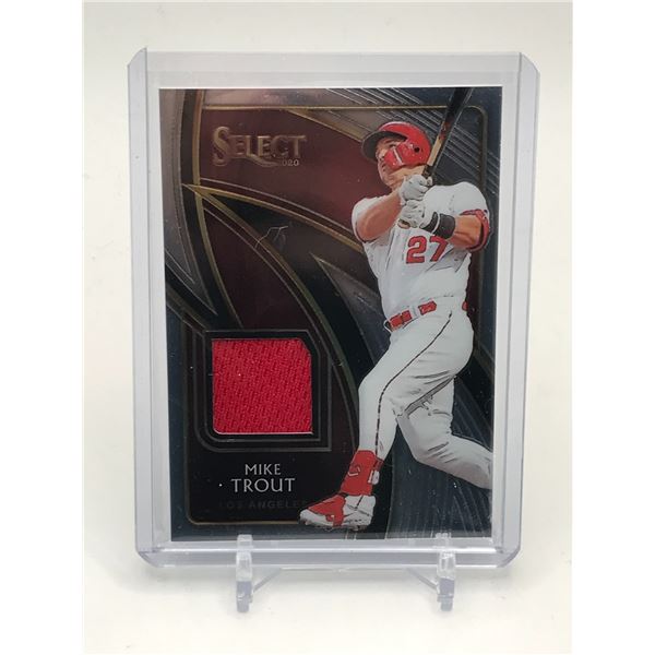 2020 PANINI SELECT BASEBALL MIKE TROUT PATCH TRADING CARD