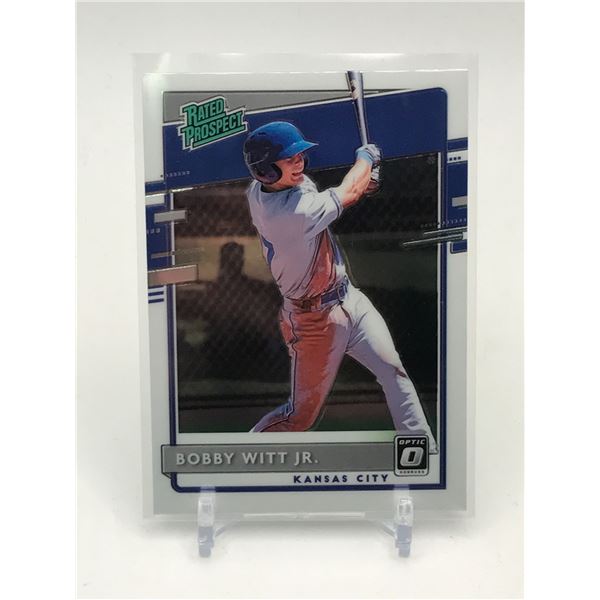 2020 PANINI DONRUSS OPTIC BASEBALL BOBBY WITT JR. RATED PROSPECT TRADING CARD