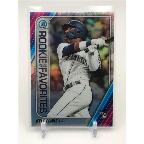2020 TOPPS KYLE LEWIS ROOKIE OF THE YEAR FAVORITES ROOKIE TRADING CARD