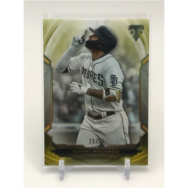 2019 TOPPS MANNY MACHADO BASEBALL TRADING CARD 29/75
