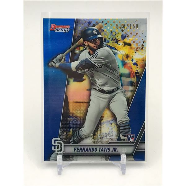 2019 TOPPS BOWMAN'S BEST FERNANDO TATIS JR ROOKIE BASEBALL TRADING CARD 08/150