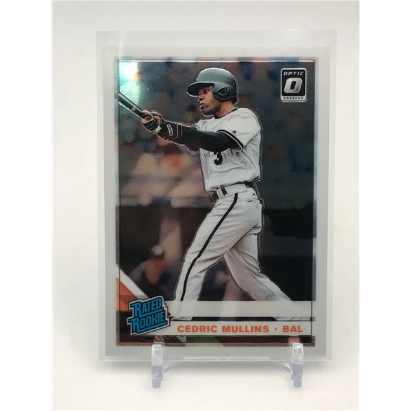2019 PANINI DONRUSS OPTIC BASEBALL CEDRIC MULLINS RATED ROOKIE TRADING CARD