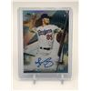 Image 1 : 2020 TOPPS FINEST BASEBALL DUSTIN MAY SIGNED ROOKIE TRADING CARD - TOPPS COA