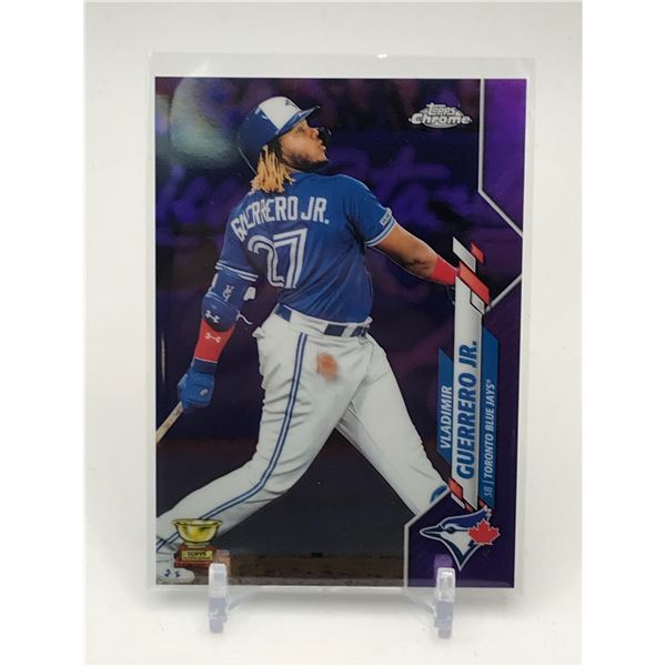 2020 TOPPS CHROME VLADIMIR GUERRERO JR TRADING CARD 203/299