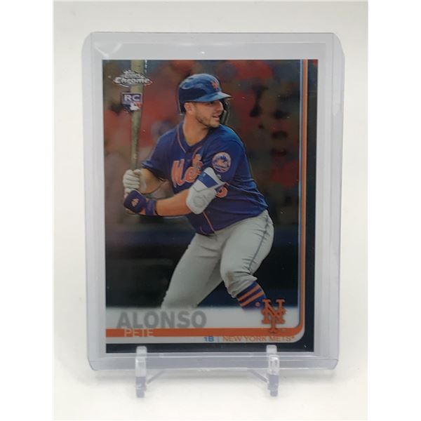 2019 TOPPS CHROME PETE ALONSO ROOKIE BASEBALL TRADING CARD