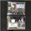 Image 1 : LOT OF 2 PANINI 2020 SELECT BASEBALL SIGNED PATCH ROOKIE TRADING CARDS