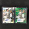 Image 1 : LOT OF 2 2020 TOPPS FINEST JAKE ROGERS SIGNED ROOKIE TRADING CARDS - INCLUDING 66/99