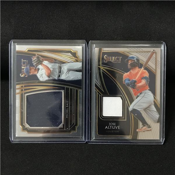 LOT OF 2 2O2O PANINI SELECT BASEBALL PATCH TRADING CARDS