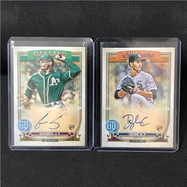 LOT OF 2 2020 TOPPS GYPSEY QUEEN SIGNED ROOKIE BASEBALL TRADING CARDS