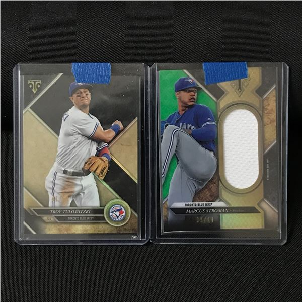 LOT OF 2 2017 TOPPS TRADING CARDS - INCLUDING 1 JUMBO RELIC