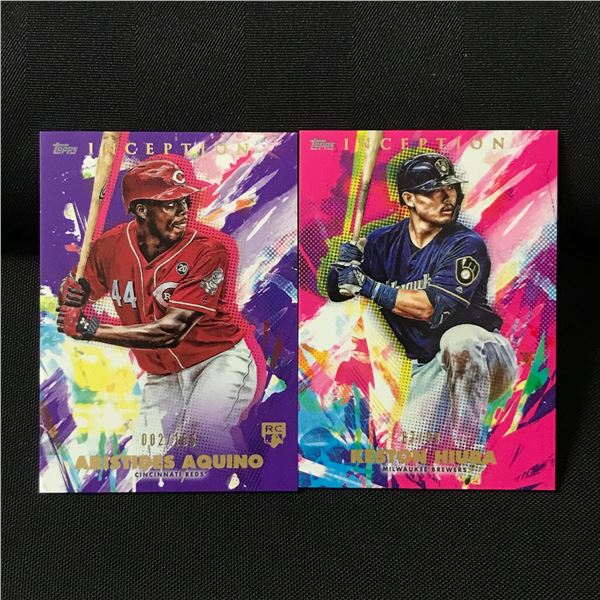 LOT OF 2 TOPPS INCEPTION CARDS - 002/150 & 87/99