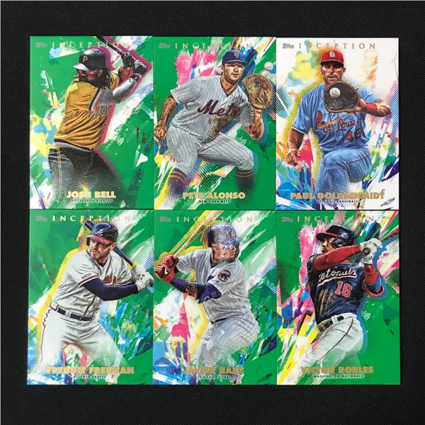 LOT OF 6 TOPPS INCEPTION TRADING CARDS