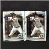 Image 1 : LOT OF 2 JULIO RODRIGUEZ BOWMAN CHROME BASEBALL TRADING CARDS
