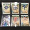Image 1 : LOT OF 6 BASEBALL SIGNED TRADING CARDS