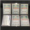 Image 2 : LOT OF 6 BASEBALL SIGNED TRADING CARDS
