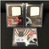 Image 1 : LOT OF 3 PATCH TRADING CARDS INCLUDING ONE SIGNED
