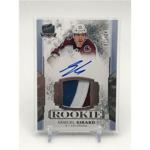 2017-18 UPPER DECK THE CUP HOCKEY SAMUEL GIRARD ROOKIE PATCH TRADING CARD 071/249