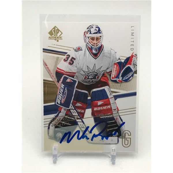 2014-15 UPPER DECK SPA HOCKEY MIKE RICHTER SIGNED TRADING CARD