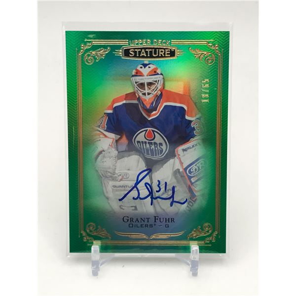 2019-20 UPPER DECK STATURE HOCKEY GRANT FURH SIGNED TRADING CARD 18/25