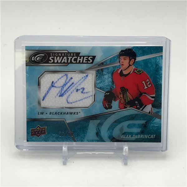2019-20 UPPER DECK ICE HOCKEY SIGNATURE SWATCHES ALEX DEBRINCAT SIGNED PATCHN TRADING CARD