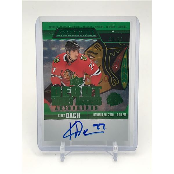 2019-20 UPPER DECK CREDENTIALS KIRBY DACH SIGNED TRADING CARD