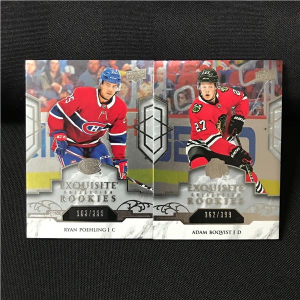 LOT OF 2 HOCKEY TRADING CARDS /399