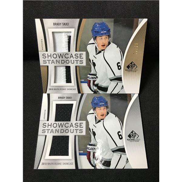 LOT OF 2 BRADY SKJEI DUAL PATCH ROOKIE TRADING CARDS - 1 IS 22/25