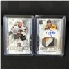 Image 1 : LOT OF 2 2017-18 UPPER DECK THE CUP HOCKEY ROOKIE TRADING CARDS INCLUDING ONE SIGNED PATCH
