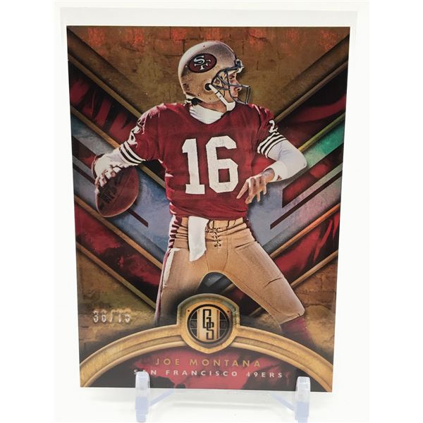 2019 PANINI GOLD STANDARD FOOTBALL JOE MONTANA TRADING CARD 36/75