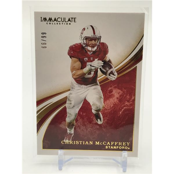 2020 PANINI IMMACULATE COLLECTION COLLEGIATE CHRISTIAN MCCAFFREY TRADING CARD 66/99