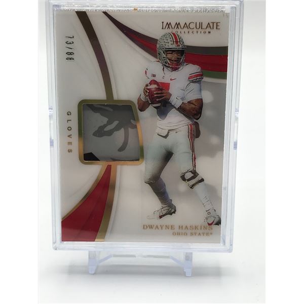 PANINI IMMACULATE COLLECTION DWAYNE HASKINS PATCH TRADING CARD 73/88