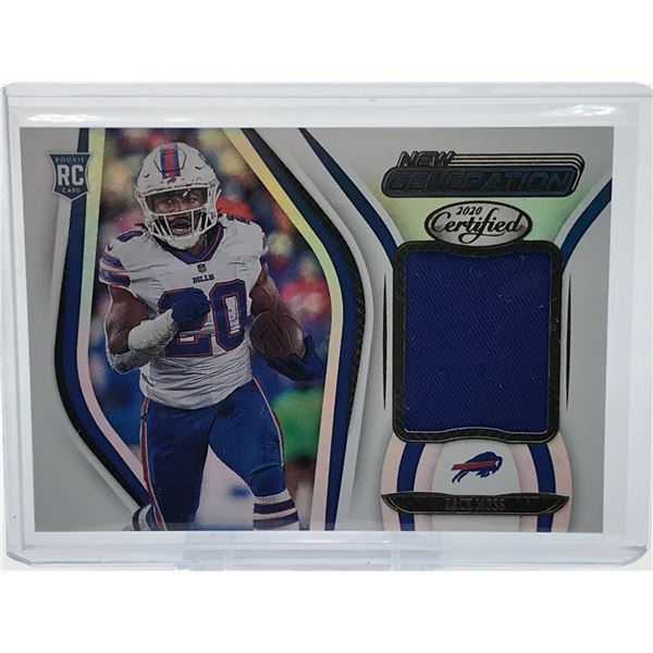 2020 PANINI CERTIFIED FOOTBALL ZACK MOSS PATCH ROOKIE TRADING CARD