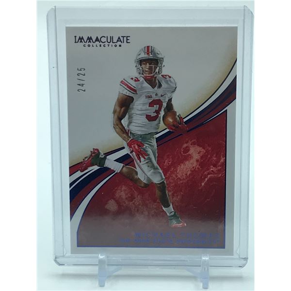 2020 PANINI IMMACULATE COLLECTION COLLEGIATE MICHAEL THOMAS TRADING CARD 24/25