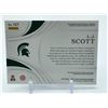 Image 2 : 2019 PANINI IMMACULATE COLLECTION COLLEGIATE L.J SCOTT SIGNED PATCH ROOKIE CARD - 3/5