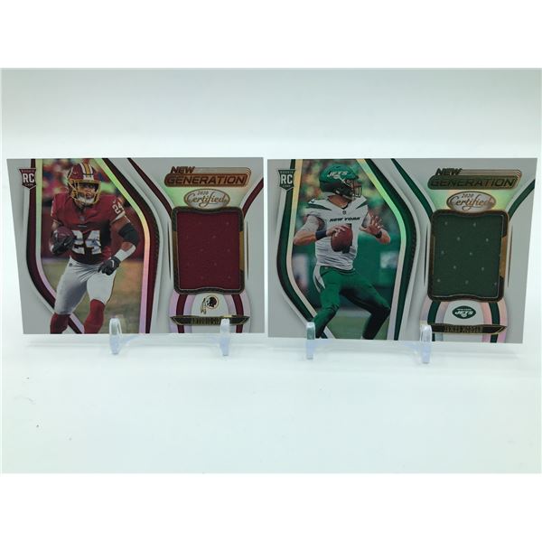 LOT OF 2 2020 PANINI CERTIFIED FOOTBALL PATCH TRADING CARDS