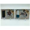 Image 1 : LOT OF 2 NFL WHITE GOLD PATCH TRADING CARDS
