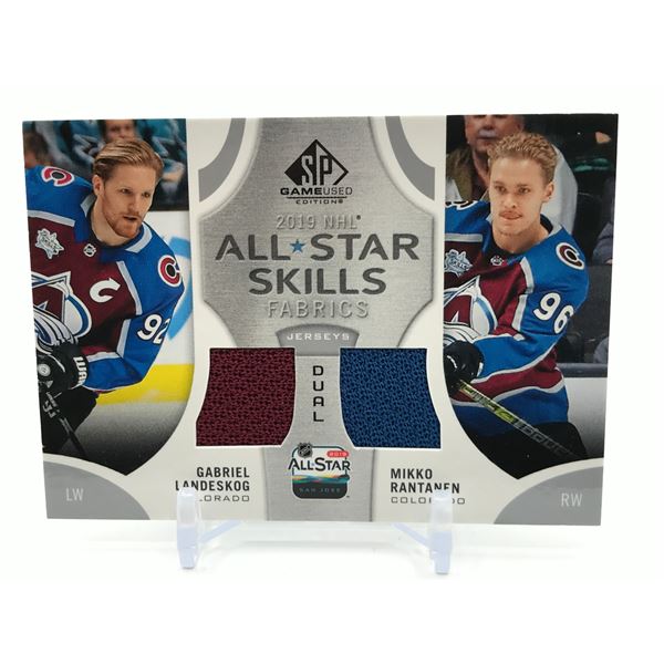 2019-20 UPPER DECK SP GAME USE HOCKEY ALL STAR SKILLS DUAL PATCH TRADING CARD